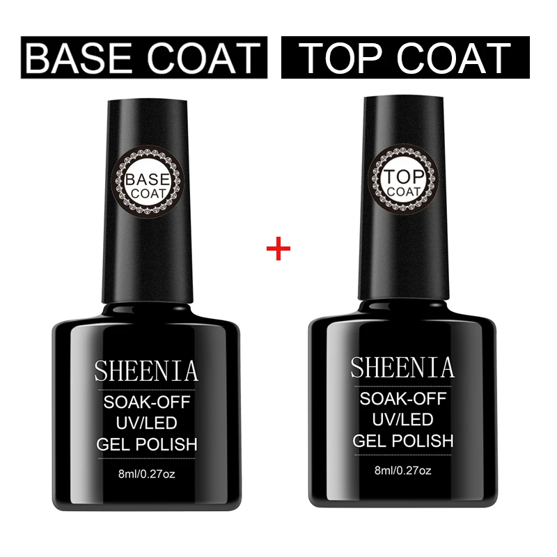 Non Cleansing Topcoat 30ml Soak off Base Coat Foundation without Sticky Layer No Wipe Top Coat Nail Gel Gross weight 130g