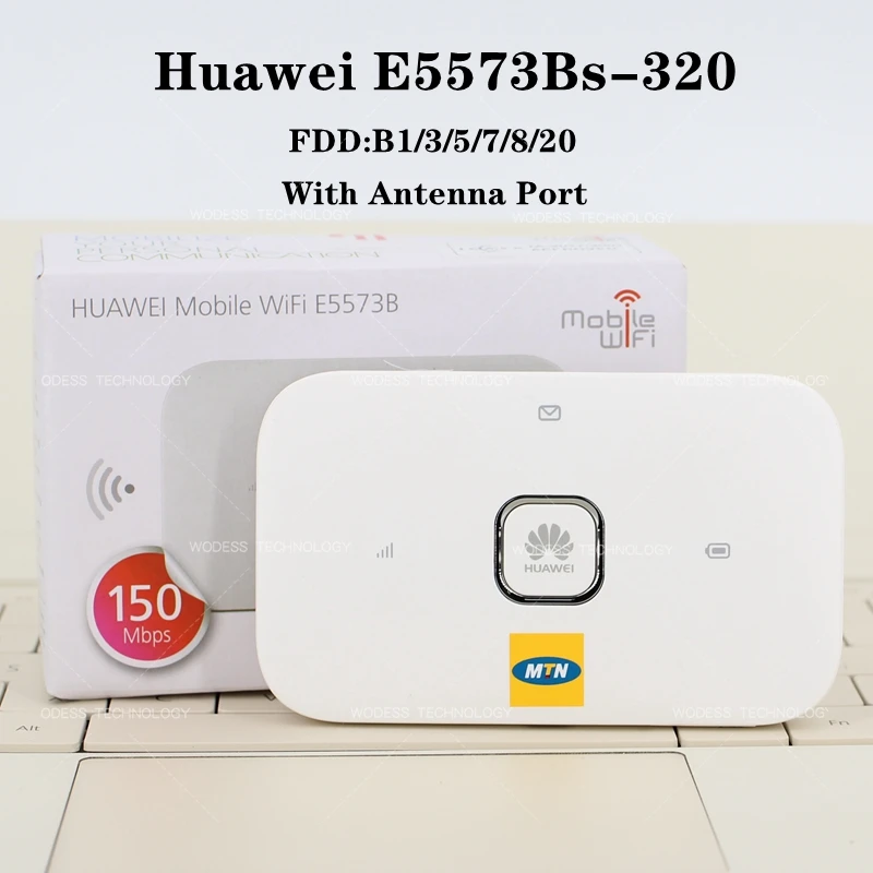 E5573bs-320 MTN Карманный мини мобильный Wifi роутер huawei E5573 150 Мбит/с 4G LTE роутер с антенным портом - Цвет: E5573bs-320 MTN