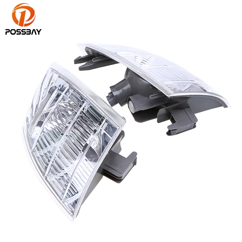POSSBAY Front Corner Fog Lights Housing Clear 26175-EQ600 26170-EQ600 for Nissan X-Trail T30 Foglamp Shell | Автомобили и