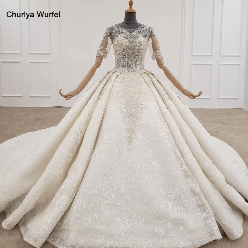 HTL1225 2020 Boho Trouwjurk O-hals Half Sleeve Crystal Sequin Patroon Lace Up Bruidsjurken Vestido De Novia Bohemio HTL1225 2020 Boho Trouwjurk O-hals Half Sleeve Crystal Sequin Patroon Lace Up Bruidsjurken Vestido De Novia Bohemio