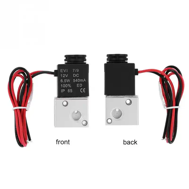 Electric Solenoid Valve,3V1-06 DC 12V//24V 3 Way 2 Position 1//8 BSP Normally Closed Pneumatic Solenoid Air Valve DC12V