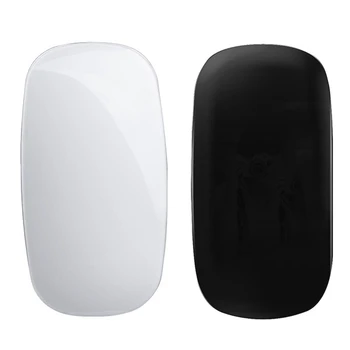

2 Pcs Wireless Mouse ic Ultra-Thin Curved Press Mouse Ultra-Thin Bluetooth 3.0 Mouse Without Battery, White & Black