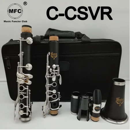 MFC Профессиональный Bb кларнет CSVR бакелит кларнет никель серебряный ключ музыкальный инструмент Чехол мундштук аксессуары для тростей