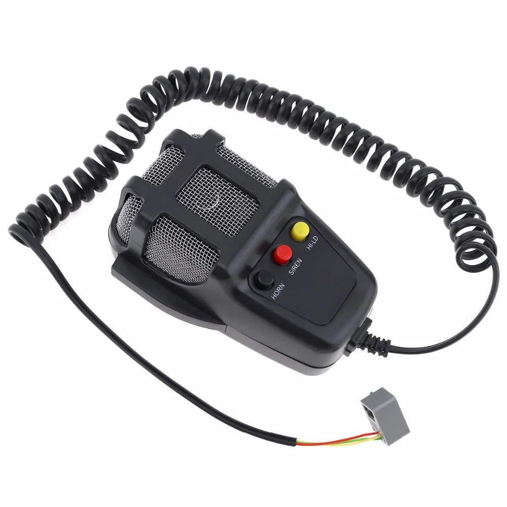 100W 12V 3/7 звук автомобиля электронный Предупреждение сирена мотоцикл сигнализация с рисунком «пожарный громкоговоритель скорой помощи с микрофоном