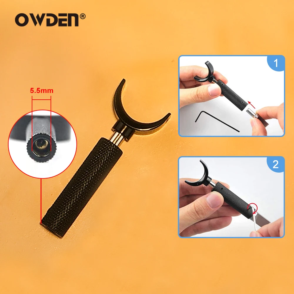 Leather Craft Tool Kit Leather Craft Tool Leather Craft Tools Leather Tools Leather Swivel Knife Set 2 Blades Adjustable Handle