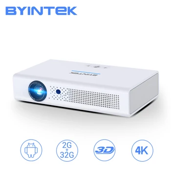 

BYINTEK R19 2K 3D 300inch Smart Android WIFI Video LED Portable Mini DLP ProyectorBeamer Full HD 1080P Projetor for 4K Cinema