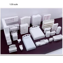 DIY sand table building material ABS Furniture 1/50 scale for miniature Layout/model furniture for miniuatre landscape DIY