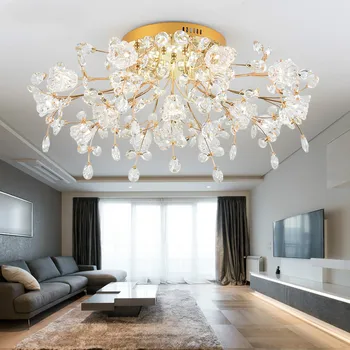 

New item fancy ceiling light LED Crystal ceiling lamp modern lamps for living room lights Crystal lighting WY513