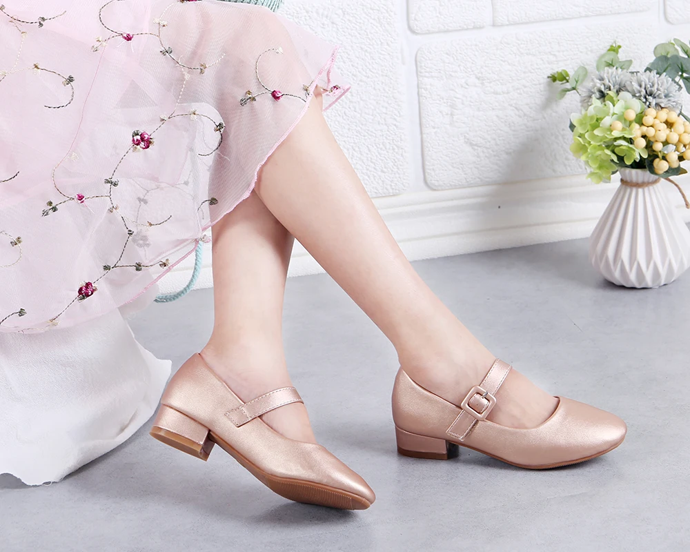 Обувь на низком каблуке 8 км; фантазийные кожаные модельные туфли Mary Jane; официальная Свадебная обувь; блестящие туфли принцессы для девочек; обувь для танцев