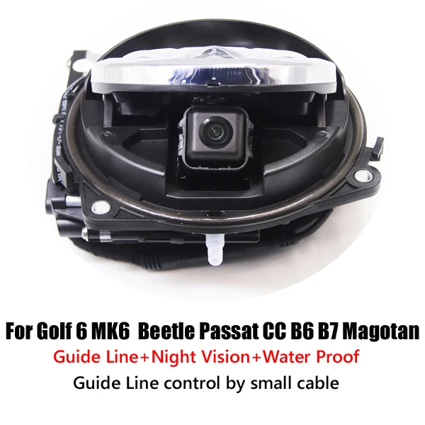 CCD автомобиль флип логотип заднего вида камера для Фольксваген Magotan Passat CC Golf 5/6 7 MK5 MK6 MK7 Jetta Polo RCA порт - Название цвета: For Golf6 Passat