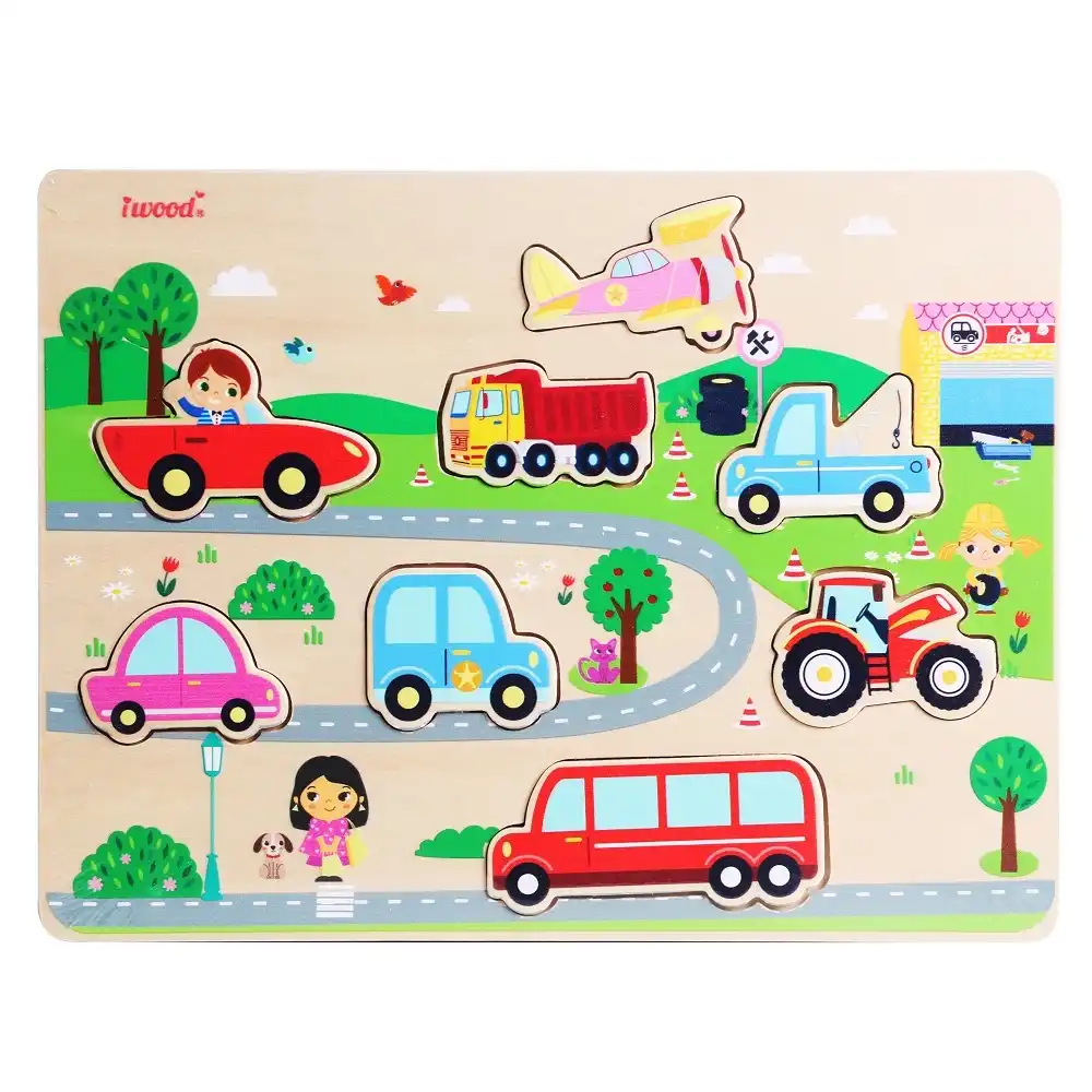 wooden vehicle puzzle