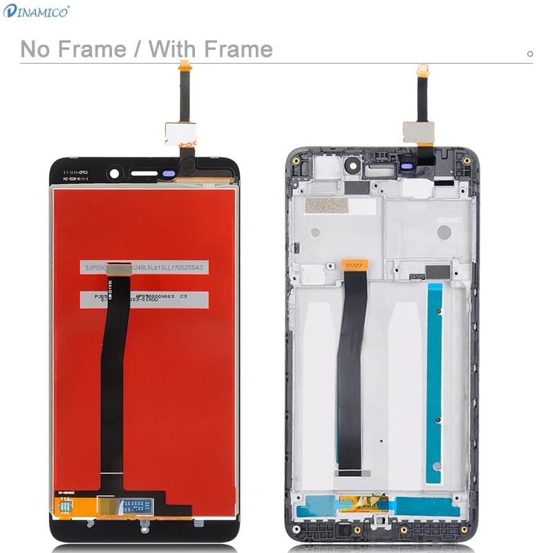 Dinamico, 1 шт., 5,0 дюйма, для Xiaomi Redmi 4A, ЖК-дисплей с сенсорной панелью, стеклянный экран, дигитайзер в сборе с рамкой