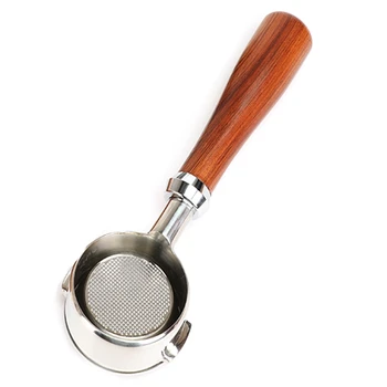 

Hot Coffee Bottomless Portafilter Coffee Machine Wood Handle Filter Coffee Accessories for Welhome KD-310/KD-510 K888