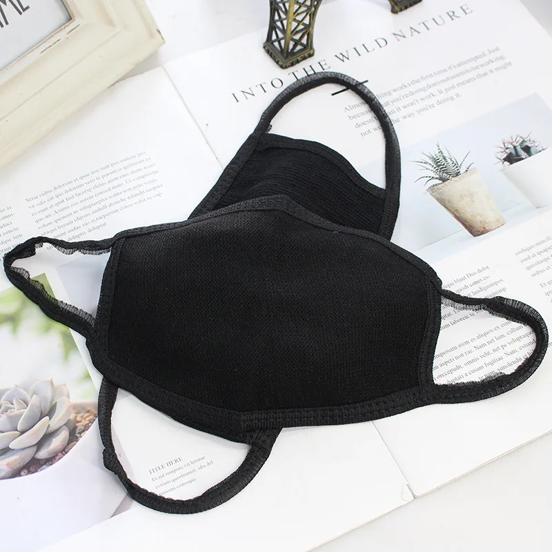 Fashion Unisex Cotton Anti Dust Keep Warm Face Mouth Masks 12pcs Accessories for Men Women Cover Washable Mesh Mask