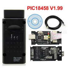 Op com 1.70 V1.99 com PIC18F458 FTDI USB Interface para Opel Op com-OBD2 16pin Car Auto Ferramenta de Diagnóstico OPCOM CAN BUS V1.7