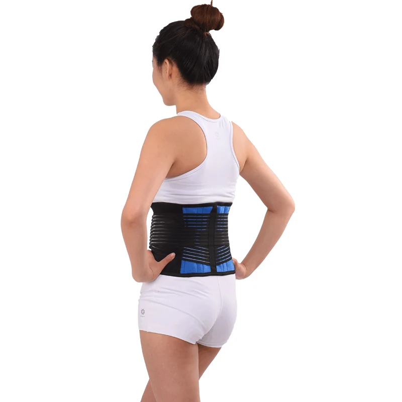 Adjustable Neoprene Double Pull Lumbar Support Lower Back Belt Brace Support Pain Relief Band Waist Belt 3