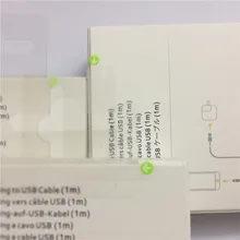 100pcs/batch new box OD 3.0 high quality aluminum foil cable 1 m 3 ft USB data sync charger cable for 6 7 8 Original packaging