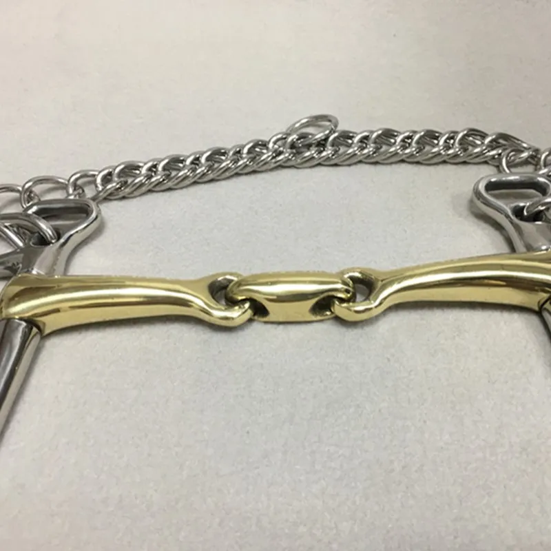 Stainless Steel Kimberwicke Bit  Horse Equipment 5 Inches Brass Copper Mouth Snaffle 5
