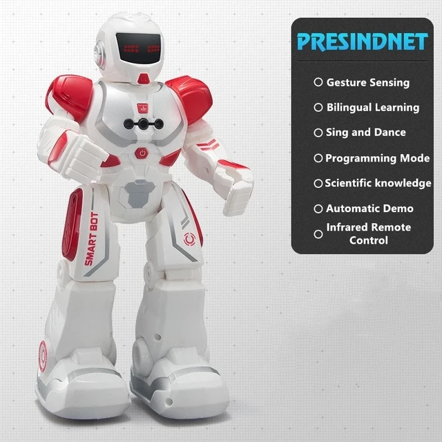 Remote Control Intelligent Smart Robot Can Music Singing Touch Sensor Learnning English Sliding Toy Program Gesture Control Gift 4