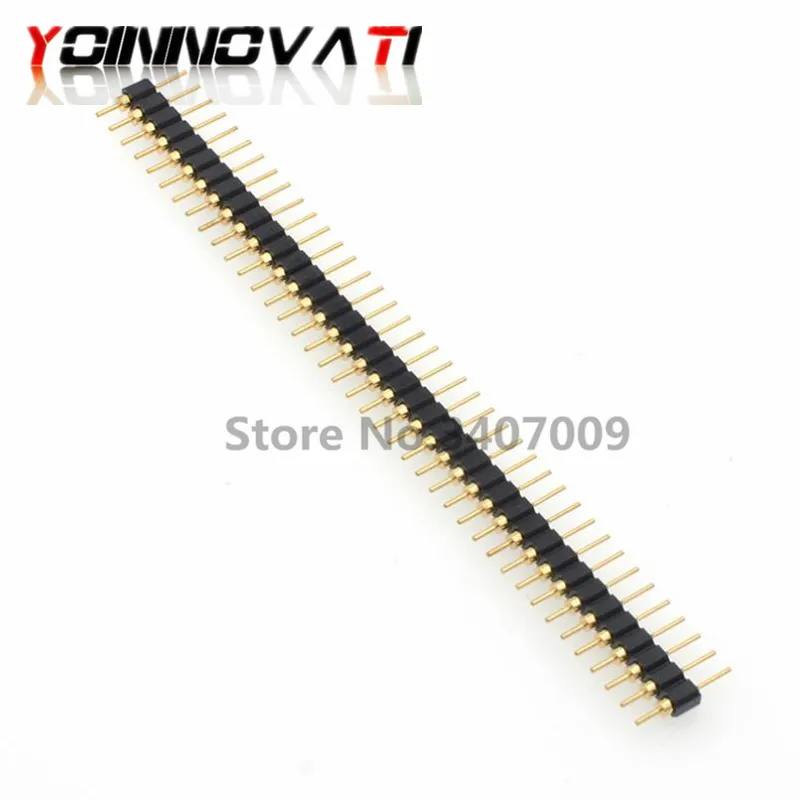 Круглый коннектор с 40-контактным штырьком 1x40 золотистые штырьковые штырьки 2 54 мм