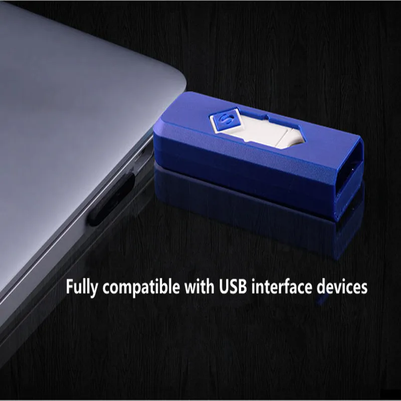 Электронная USB зажигалка портативное беспламенное ветрозащитное прикуриватель