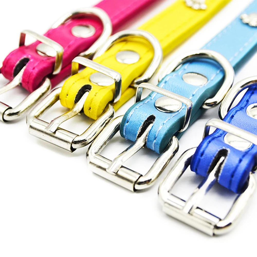 4-Colors-Dog-Collars-for-Small-Medium-Dogs-Puppy-Leather-Collar-Necklace-for-Cats-Leads-Pets (3)
