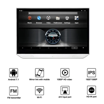

13.3" Android car headrest Monitor 1080P HD touch screen Bluetooth Car display HDMI USB ultra-thin MP5 video player Wifi