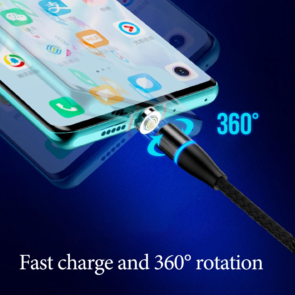 Магнитный mi cro USB кабель для samsung S7 Android мобильный телефон Быстрая зарядка usb type C кабель для Xiaomi mi A3 магнит зарядное устройство Шнур