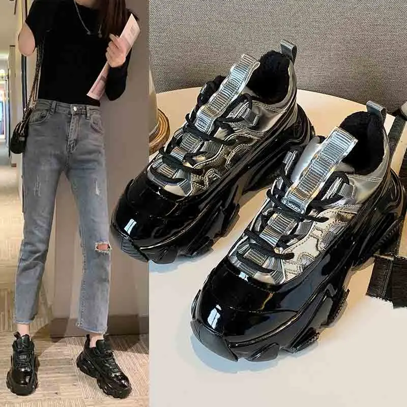 

Womens Sneakers Shoes 2018 Fashion shoes Woman-shoes Platform Women's Heels Tennis Female Designer Summer Woman's Thick Casual