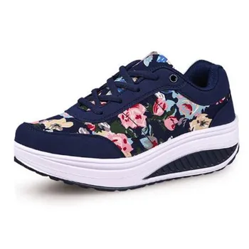 

2019 New Summer Ladies Flat Shoes Increased Shoes Thick Bottom Fashion Comfortable Casual Shoes Breathable Flat Shoes Women