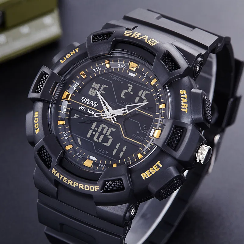 

Clock Men's Watch Outdoor Sports Calendar Multi Function Fashion Casual Electronic Wrist Watch Buckle Stainless Steel Relojes