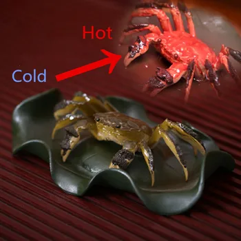 

Handmade Purple Clay Temperature Change Color Crab Teapets Chinese Tea Tray Creative Ceramic Crafts Decorative Gift