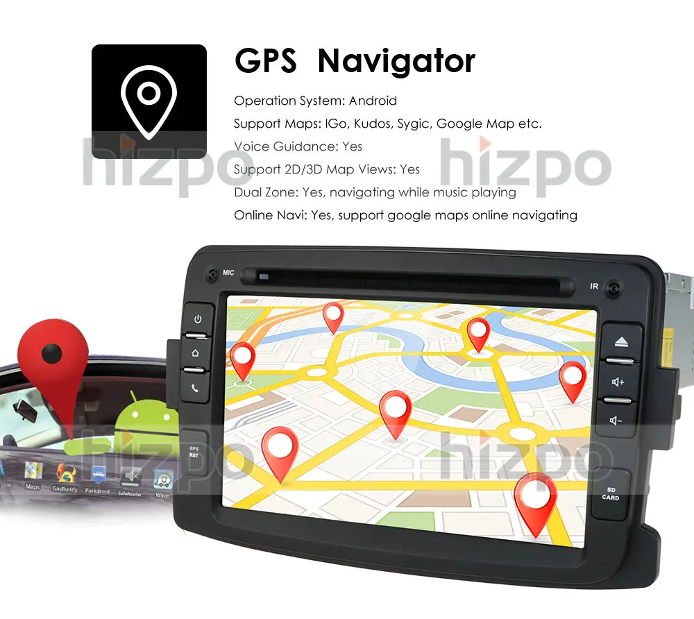 1din Автомагнитола Android 10,0 автомобильный мультимедийный плеер gps Wifi Mirrorlink для Renault Sandero Duste Logan Dokker Авторадио usb rds
