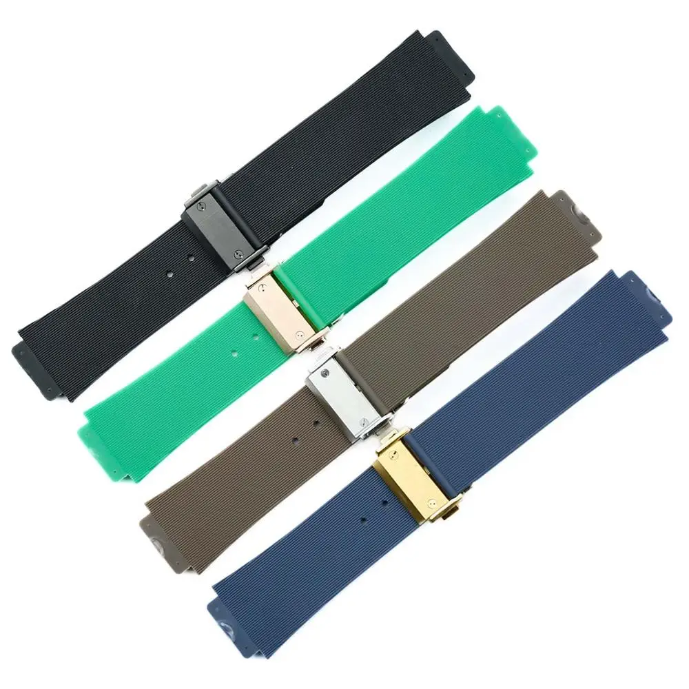 

Silicone strap suitable for Hublot Fusion series Belt 25*19mm 22mm Men watchbands Watch Accessories