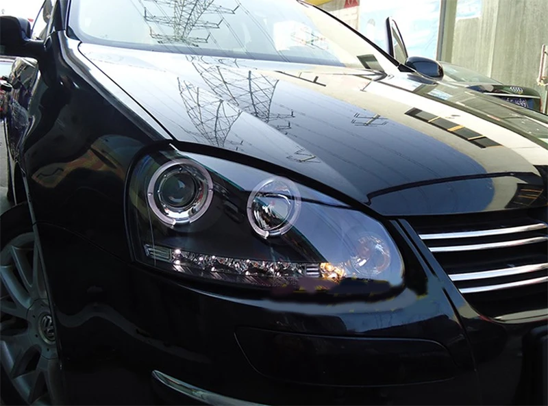 Для VW Golf 5 светодиодные фары 2004 2015 2011 светодиодный DRL динамический сигнал Hella