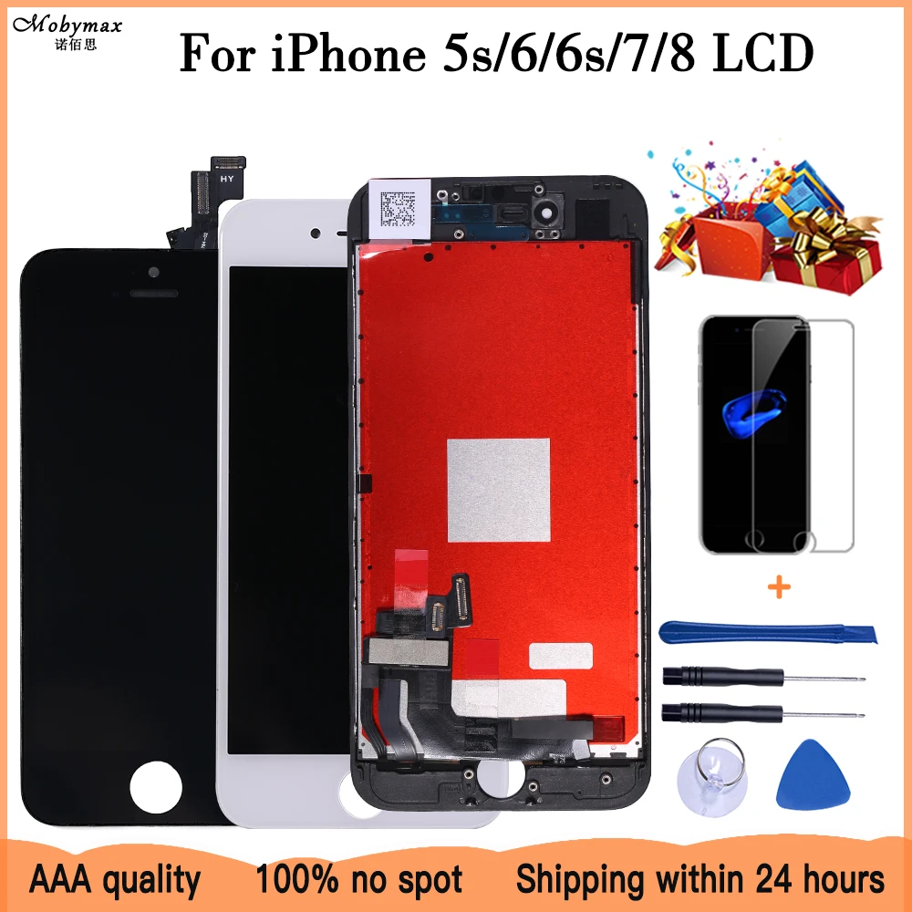 ЖК дисплей с сенсорным экраном и дигитайзером в сборе для iPhone 7 8 дюймов без битых