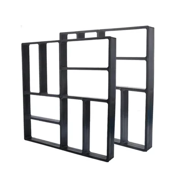 

2Pcs 15.7 x15.7 x 1.57 Inch Walk Path Maker Reused Concrete Molds Stone Molding Stepping Stone Paver Walk Way Mold