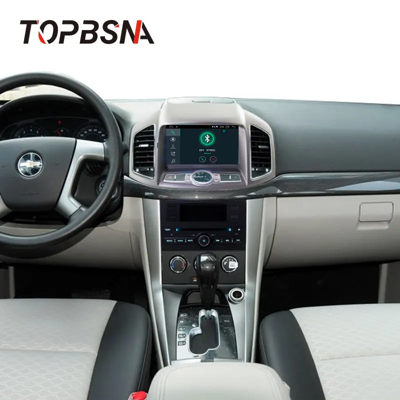Top TOPBSNA 1 Din Android 9.0 Car DVD Player For Chevrolet Captiva Epica 2012-2015 GPS Navigation Car Stereo Mirror-link RDS WIFI CD 5