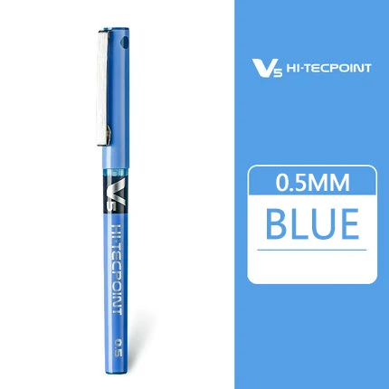 1 шт. гелевые ручки Pilot BX-V5 0,5 мм высокого качества, многоцветные чернильные ручки, школьные и офисные канцелярские принадлежности - Цвет: Синий