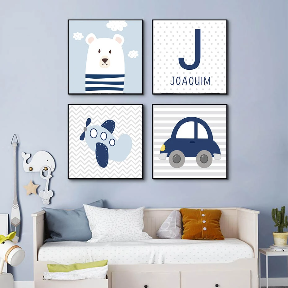 personalized baby canvas wall art