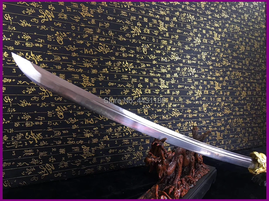 Chinese KungFu Dragon Dao Sword Katana Strong 1095Carbon Steel Blade Sharp Outdoors/Hunting Fighting Knife