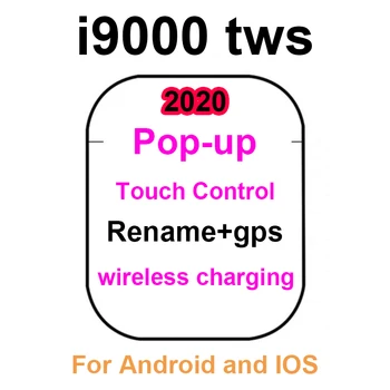 

Original i9000 tws Air 2nd super copy 1:1 wireless bluetooth earphone rename gps Super Bass matte black earbud pk i90000 max tws