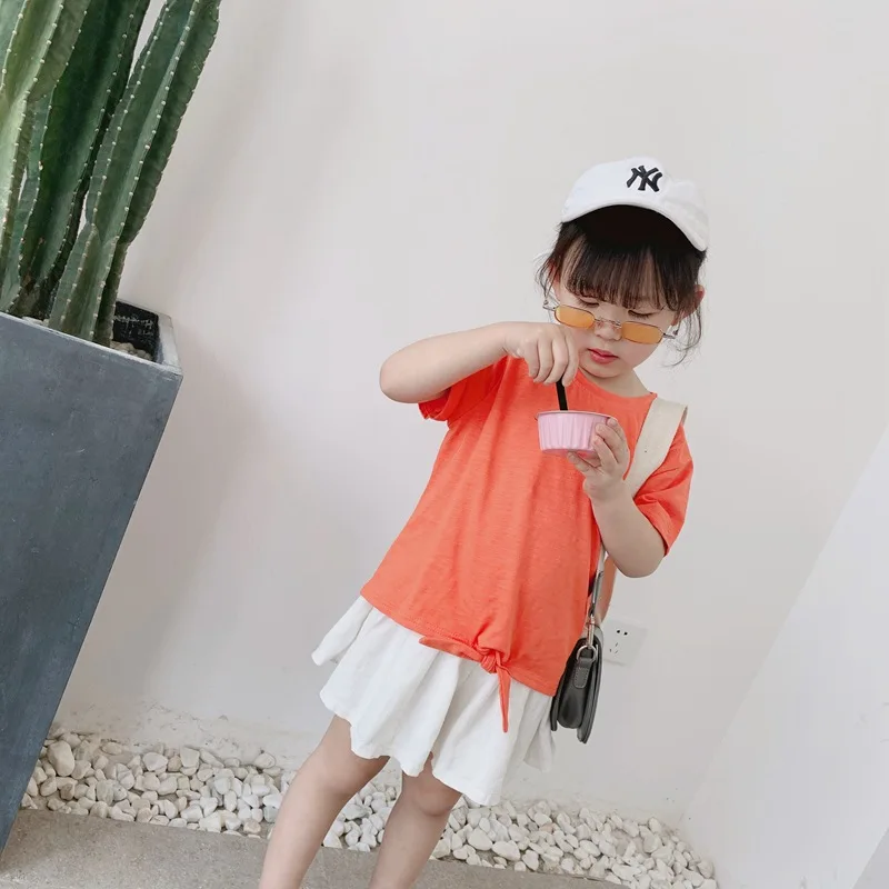 Cong Little Sister/ г. Летние новые стильные детские шорты с гусеничным принтом брюки-кюлоты в Корейском стиле для девочек детские повседневные штаны, модная одежда