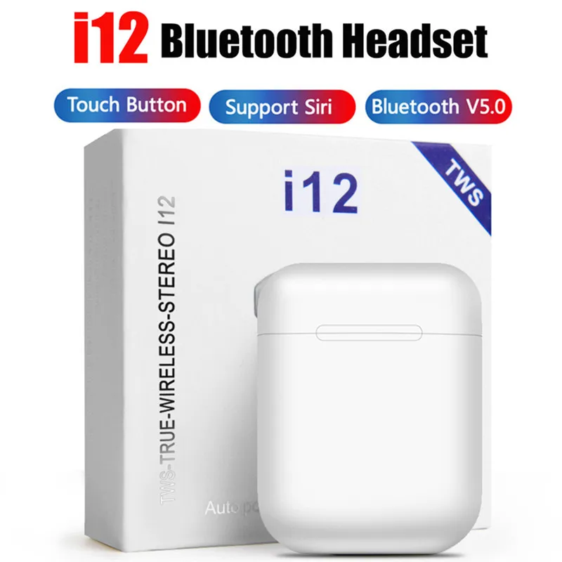 I12 i 12 tws Bluetooth Sem наушники портативные беспроводные мини-наушники с зарядной коробкой несколько цветов на выбор earphone wireless bluetooth headset stereo headphone