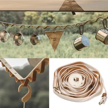 Outdoor Multifunctional Camping Hanging Rope Tent Cup Hang Lamp Hang Outdoors Clothes Line Weave Bring Travel Hiking Equipment