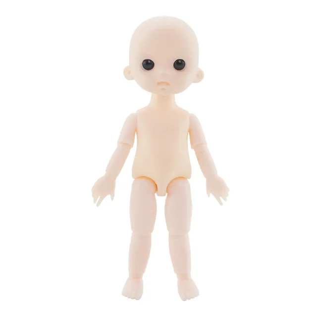Adollya 16cm BJD Doll Nude Body Ball Jointed Swivel Doll BJD 3D Eyes 13 Moveable Joints Body Make-up Princess 1/12 Dolls 3
