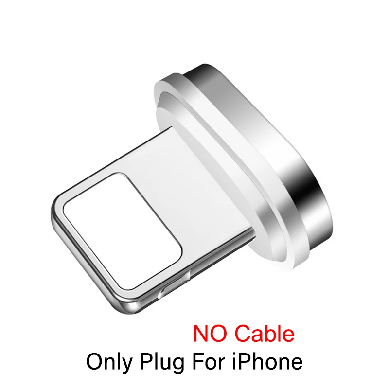 Only iPhone Plug Магнитный usb-кабель для быстрой зарядки 3 А, Кабель зарядного устройства микро-usb для iPhone 7, Xiaomi, магнитный шнур для зарядки мобильных смартфонов - Цвет: Only iPhone Plug