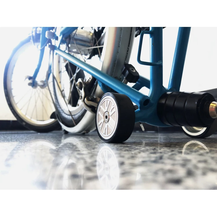 1 пара 46 мм двойной подшипник easywheel для Brompton складной велосипед Флаг Великобритании полые супер ширина 16 EZ колеса с Ti титановый болт