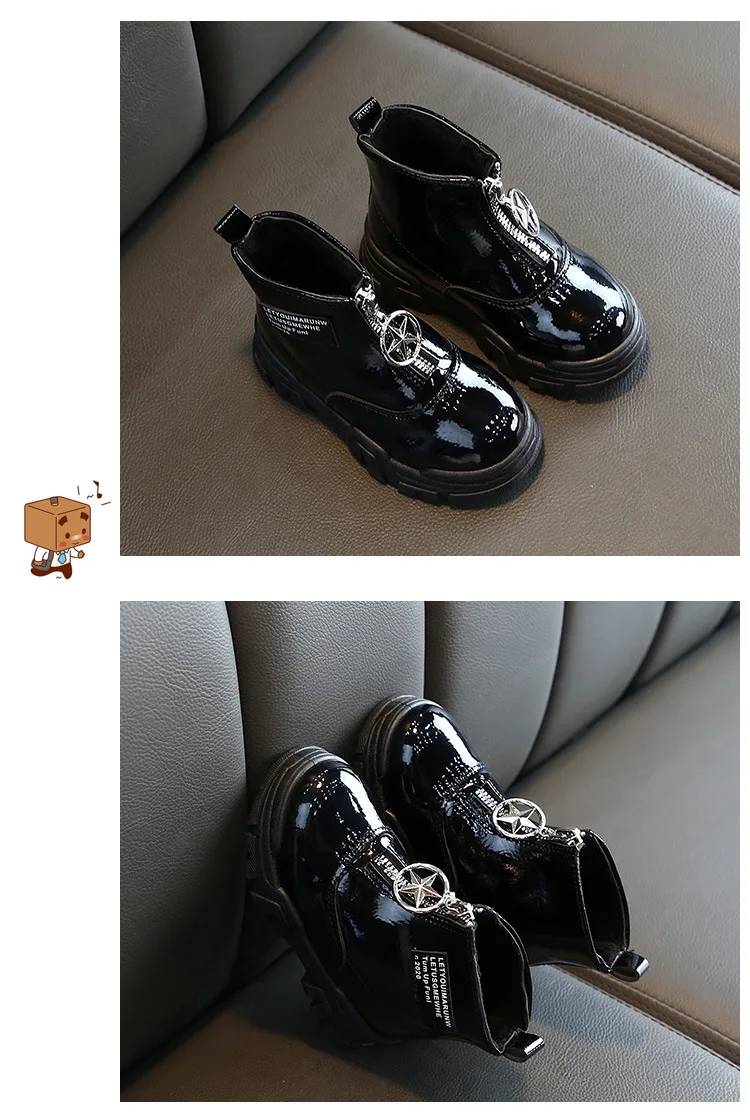 Детские Ботинки martin; зимние кожаные плюшевые ботинки для девочек и мальчиков; Повседневная прогулочная обувь для отдыха; Уличная обувь для малышей; короткие ботинки