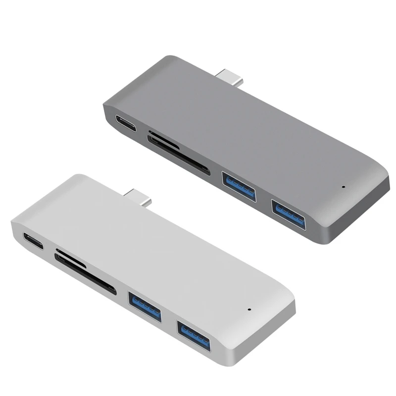 5 в 1 type C usb-хаб адаптер для чтения карт/Usb 3,0/type-C зарядный концентратор конвертер для samsung Galaxy S9 huawei P20 mate 20 Pro